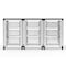 Luxor Modular Classroom Storage Cabinet - 3 side-by-side modules with 9 large bins MBS-STR-31-9L - alternate 3